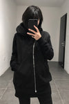 Drkshdw by Rick Owens(梭织卫衣-山地带帽衫) DU17S5286 F 09 BLACK UNI
